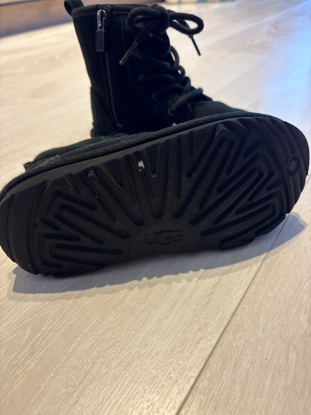 UGG Black Suede Lace-Up Boots Girls - photo 2