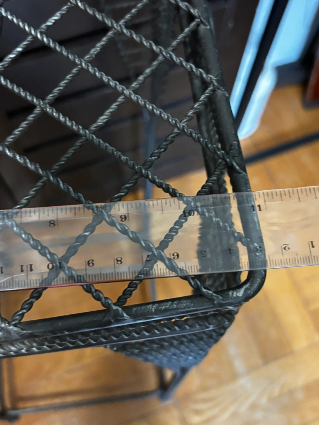 Decorative Wire Pedestal Plant Stand Table - photo 3