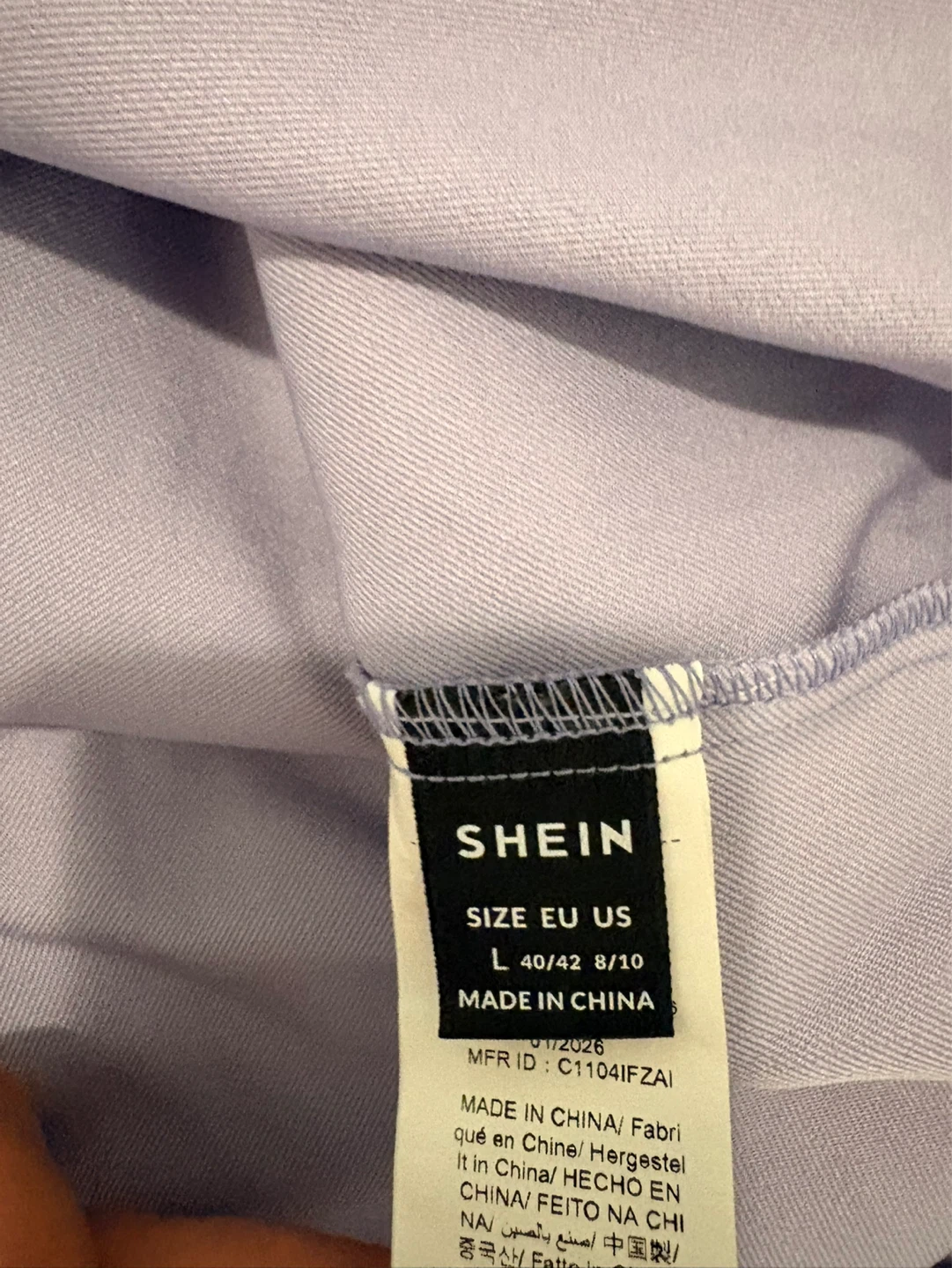 SHEIN Lilac Drape Neck Sleeveless Top - photo 3