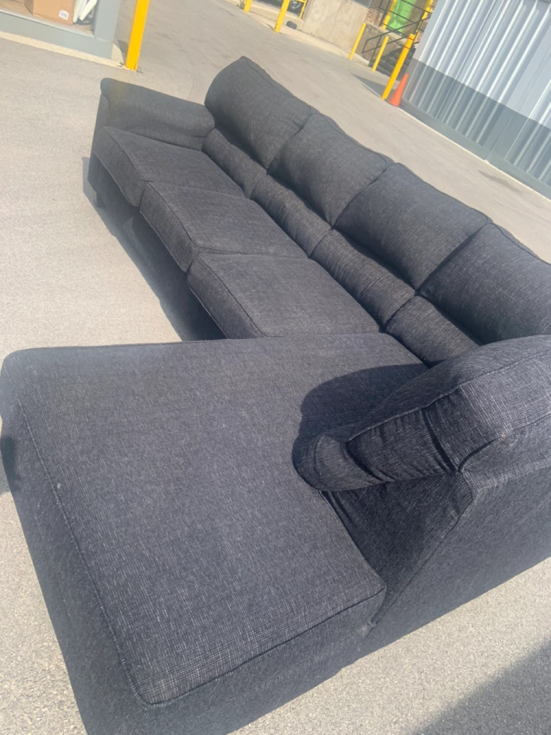Dark Gray Sectional Sofa - photo 2