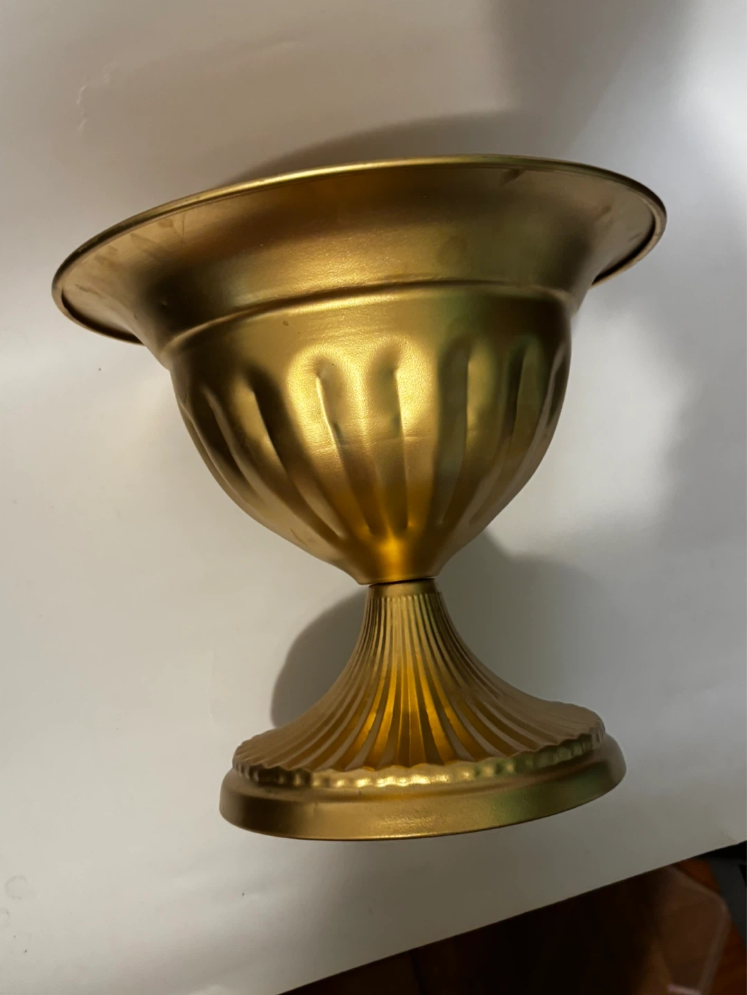 Gold Pedestal Urn Vase - photo 4