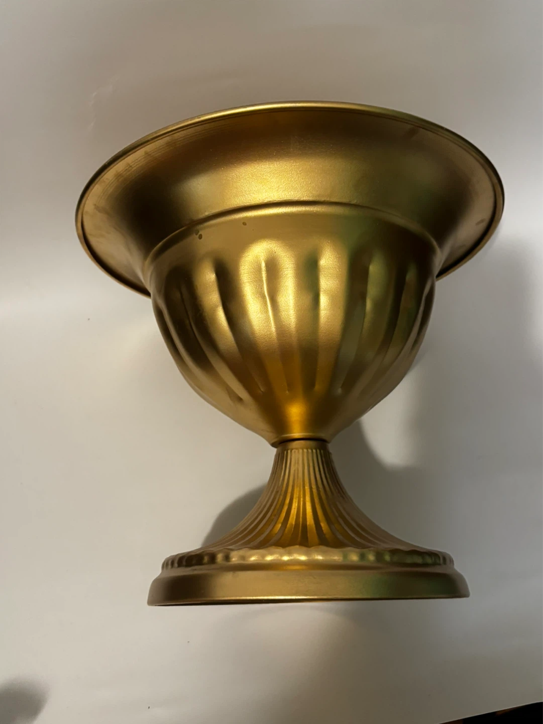 Gold Pedestal Urn Vase - photo 3
