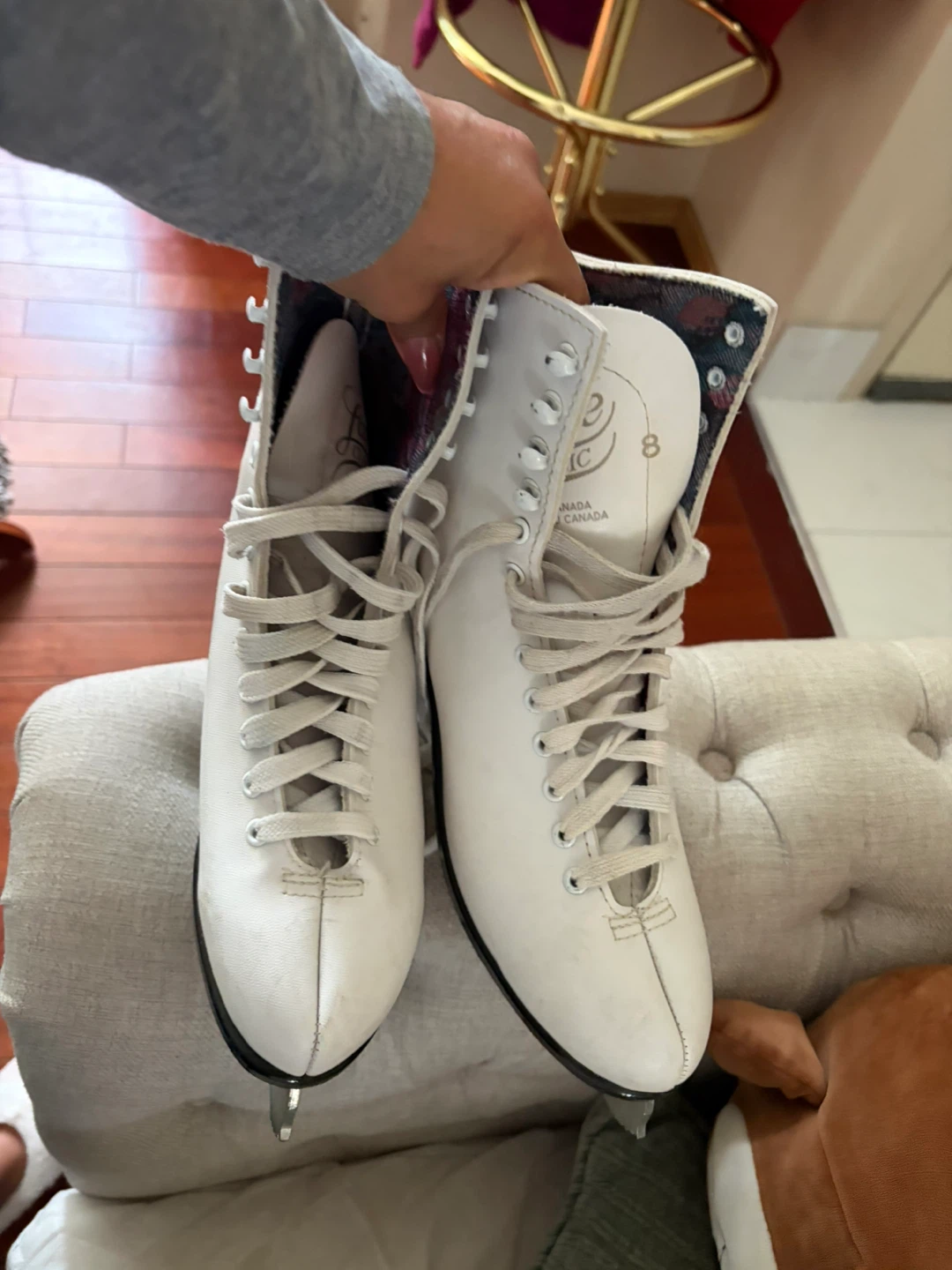 Lange Classic Figure Skates Size 8 - photo 4