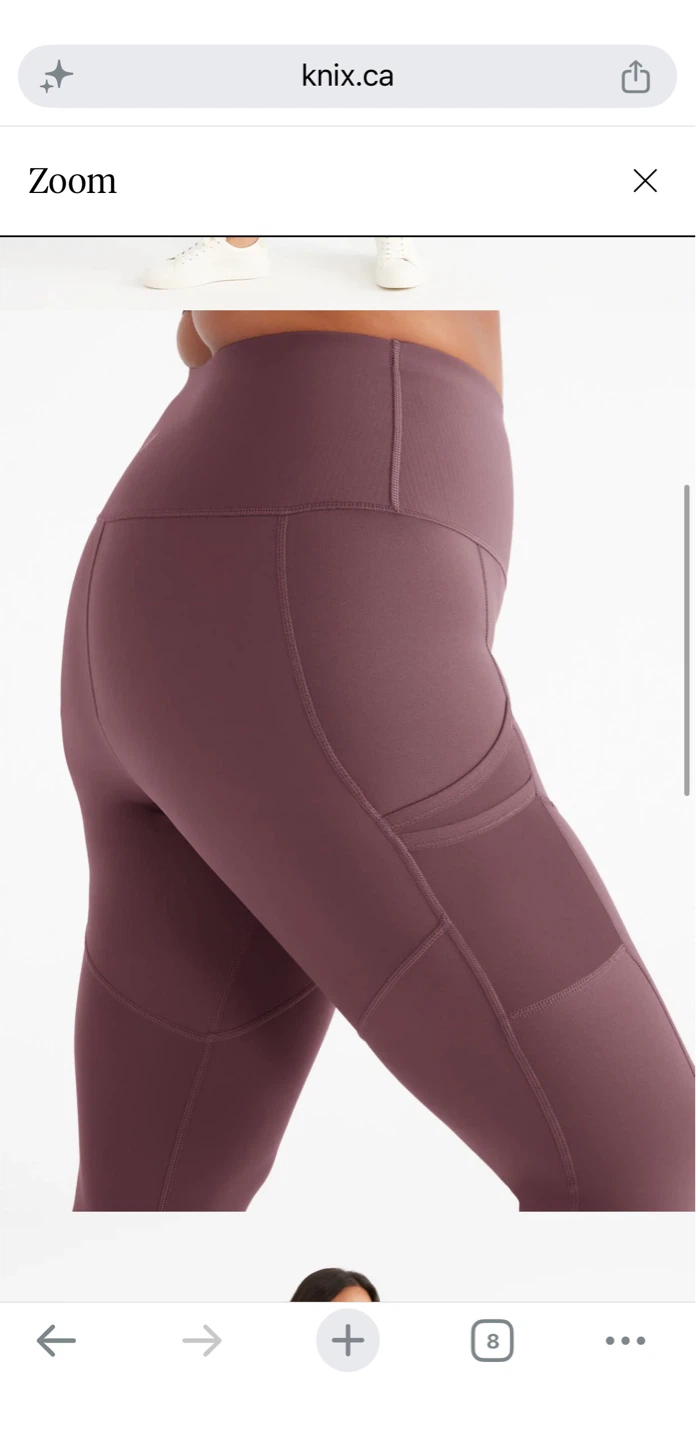 Knix Leggings - Size L - Mauve