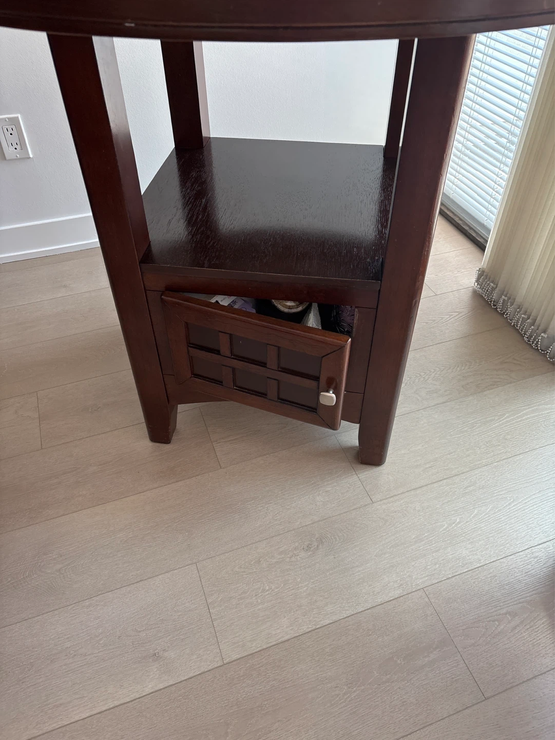Wood Dining Table with 4 Chairs - photo 2