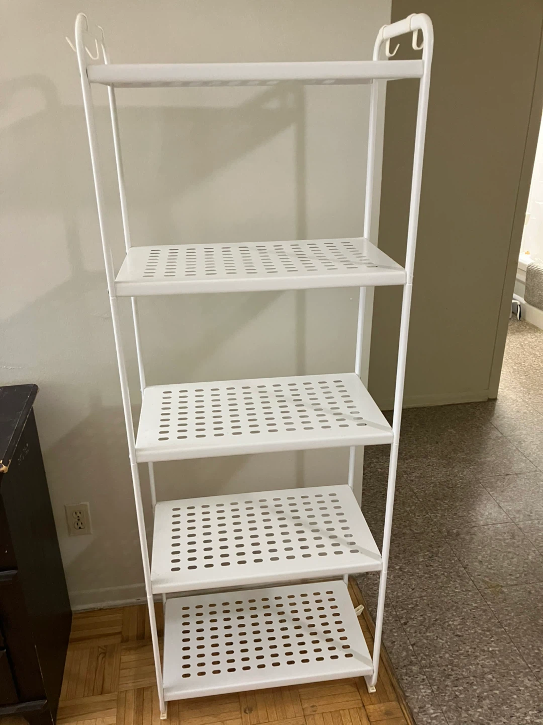 White 4-Shelf Storage Unit