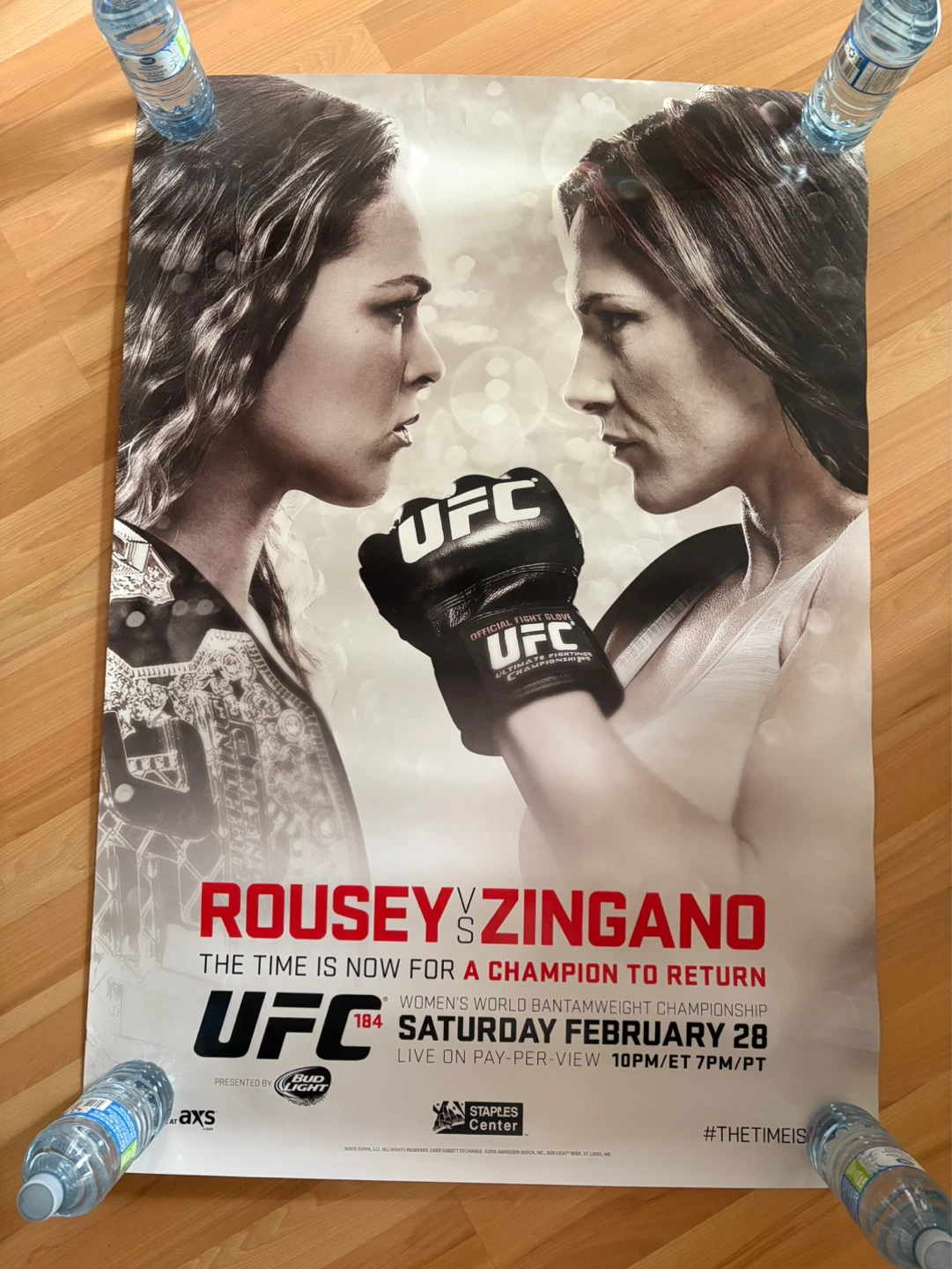 UFC Poster Rousey vs Zingano $10 firm