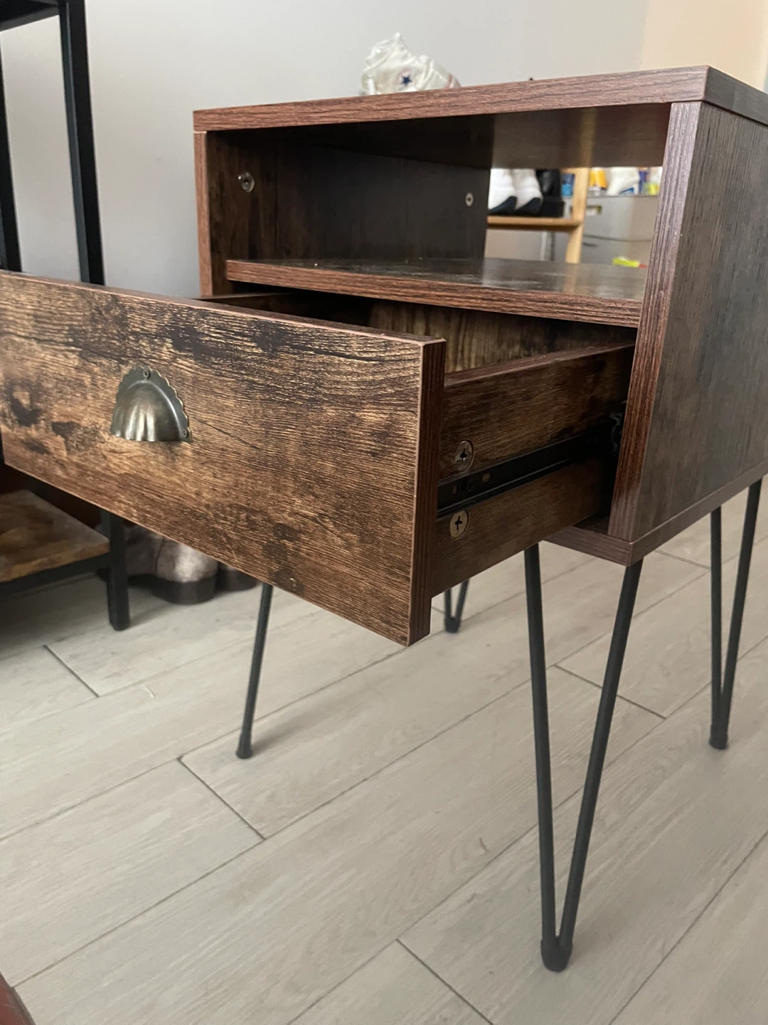 MUST GO 5/31 Rustic Wood Nightstand - photo 4