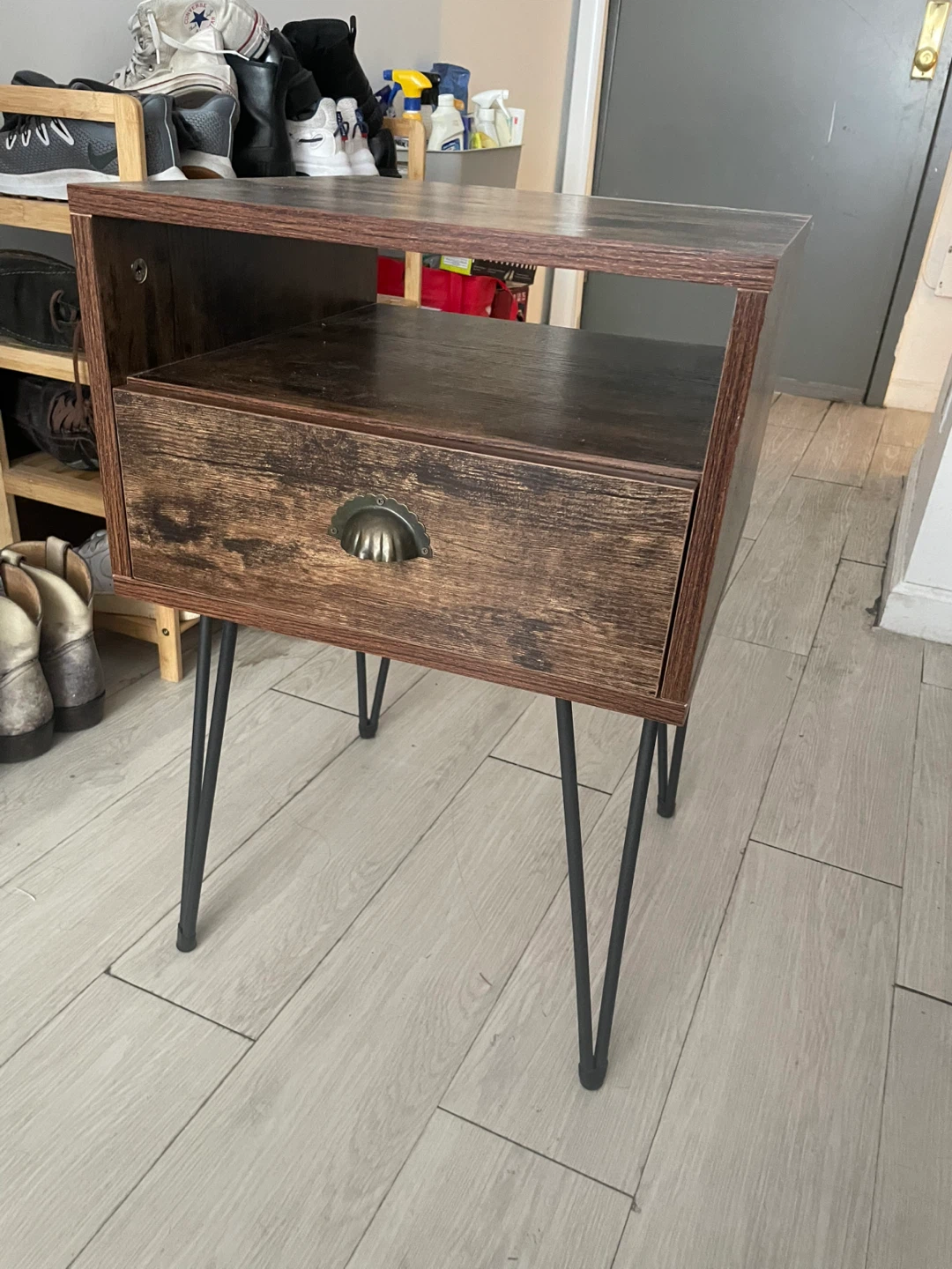 MUST GO 5/31 Rustic Wood Nightstand - photo 3
