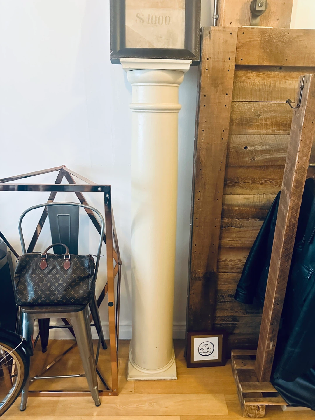 ANTIQUE TORONTO PORCH PILLAR POST VINTAGE WOOD SUPPORT COLUMN