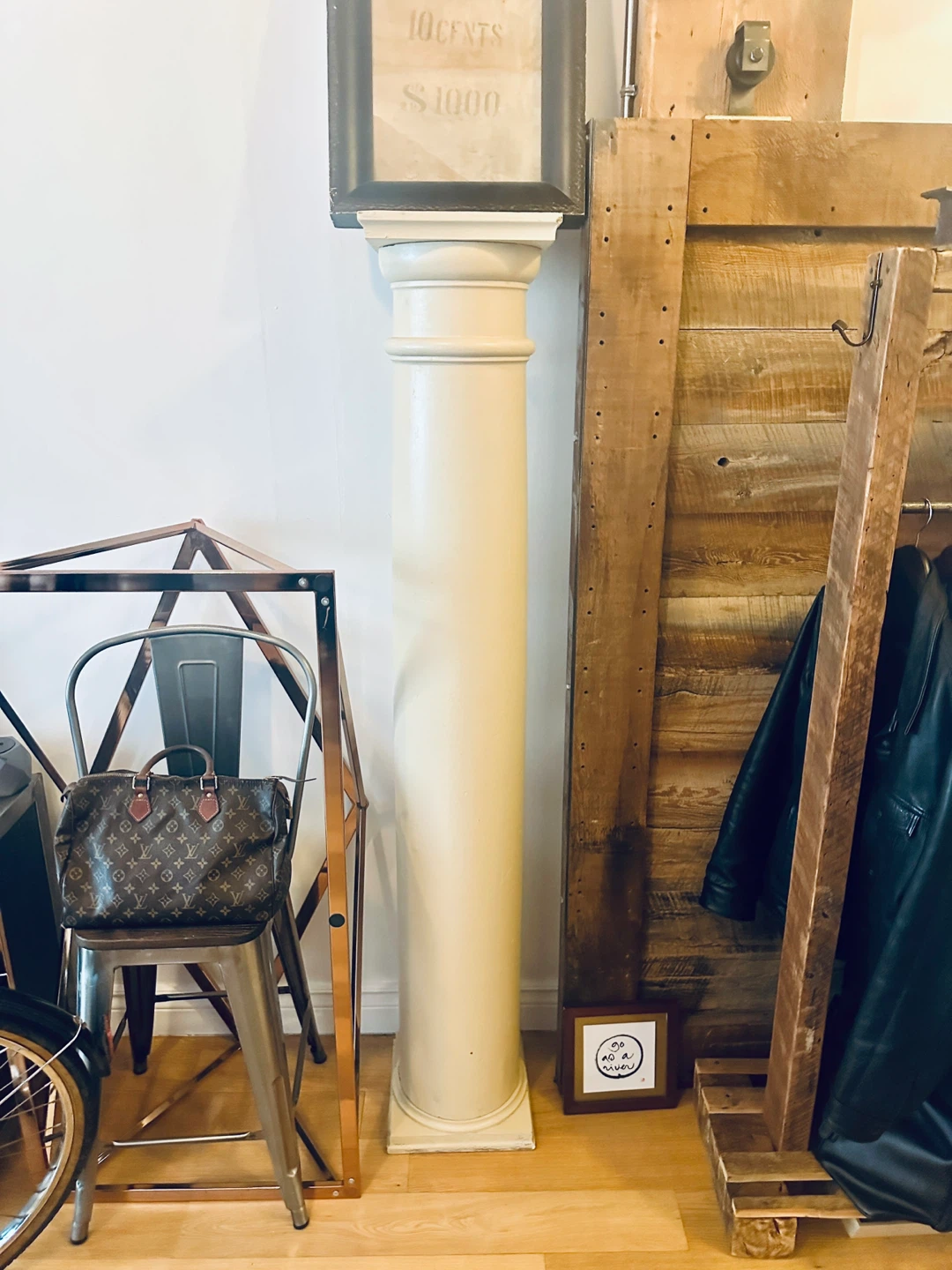 ANTIQUE TORONTO PORCH PILLAR POST VINTAGE WOOD SUPPORT COLUMN - photo 4