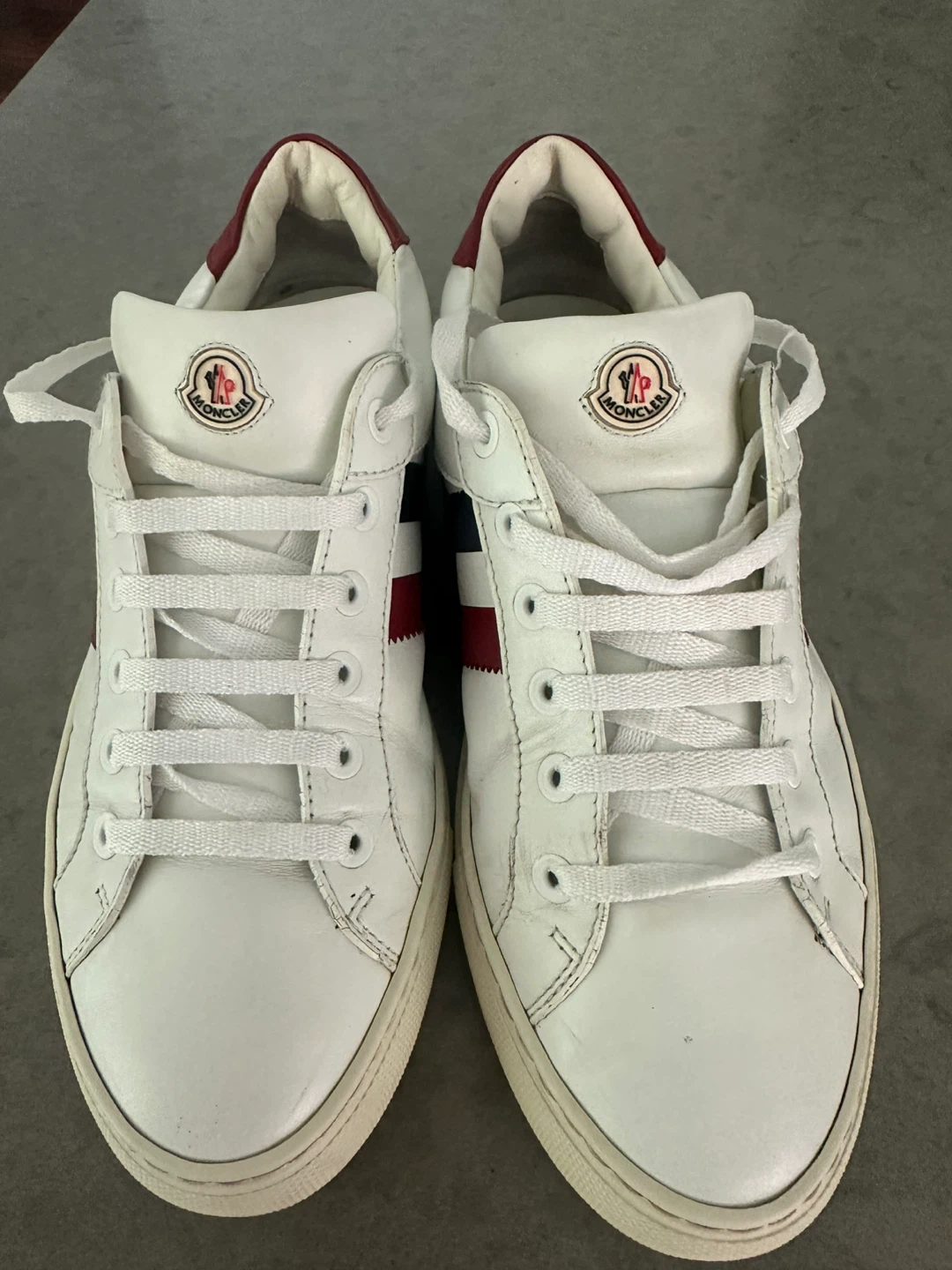 Moncler White Leather Sneakers - photo 2
