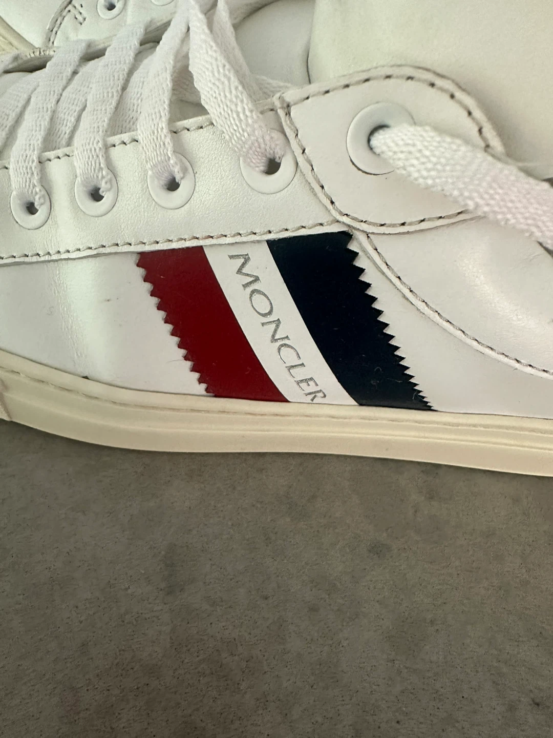 Moncler White Leather Sneakers - photo 4