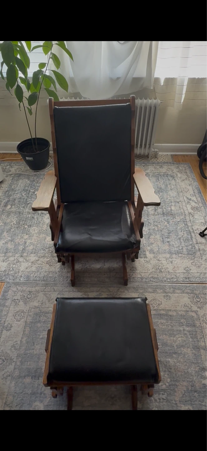 Rocking chair with foot rest
