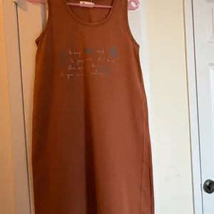 Tank Dress with Text Graphic