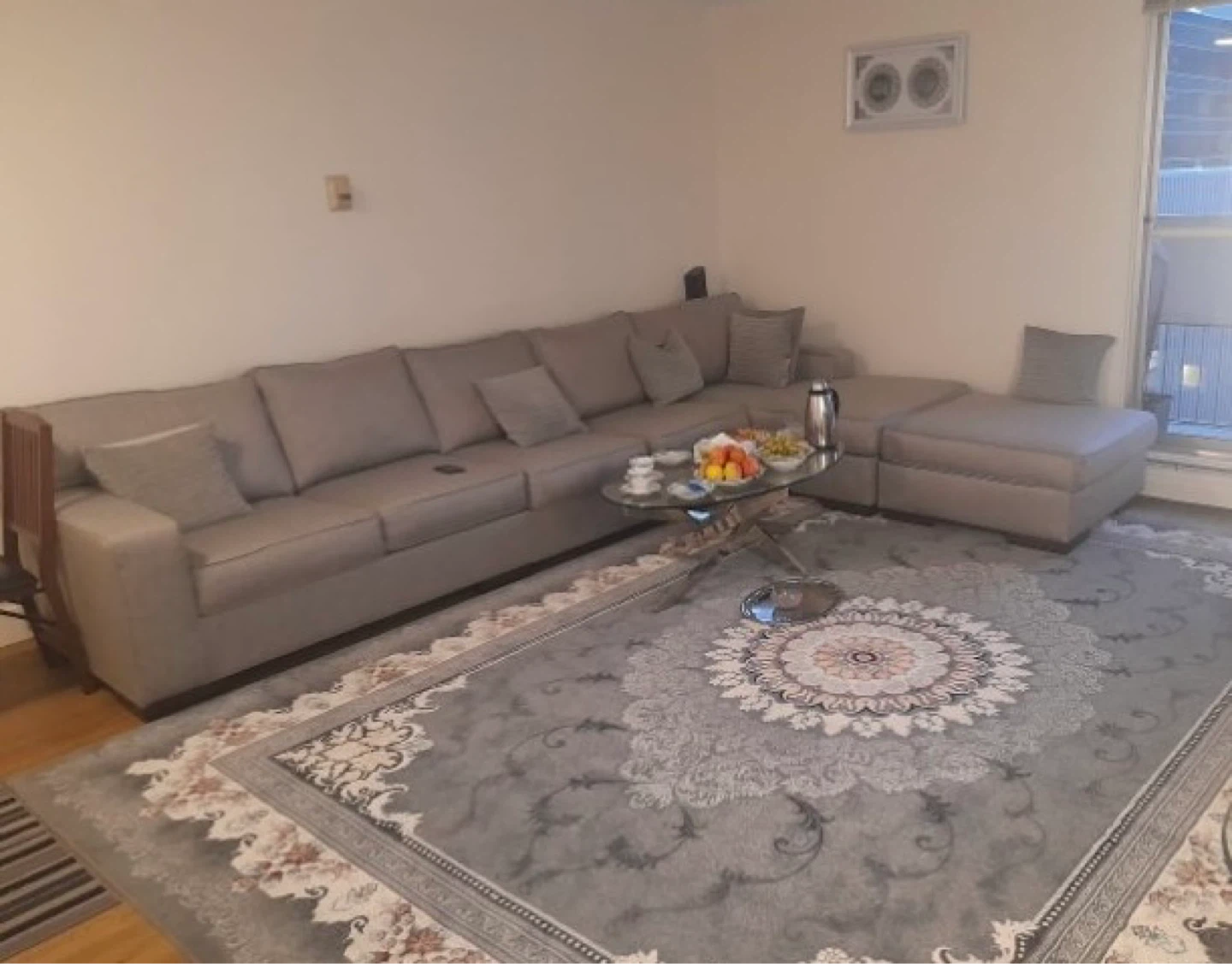 4 Piece Spacious Grey Sectional Sofa for Sale - photo 2