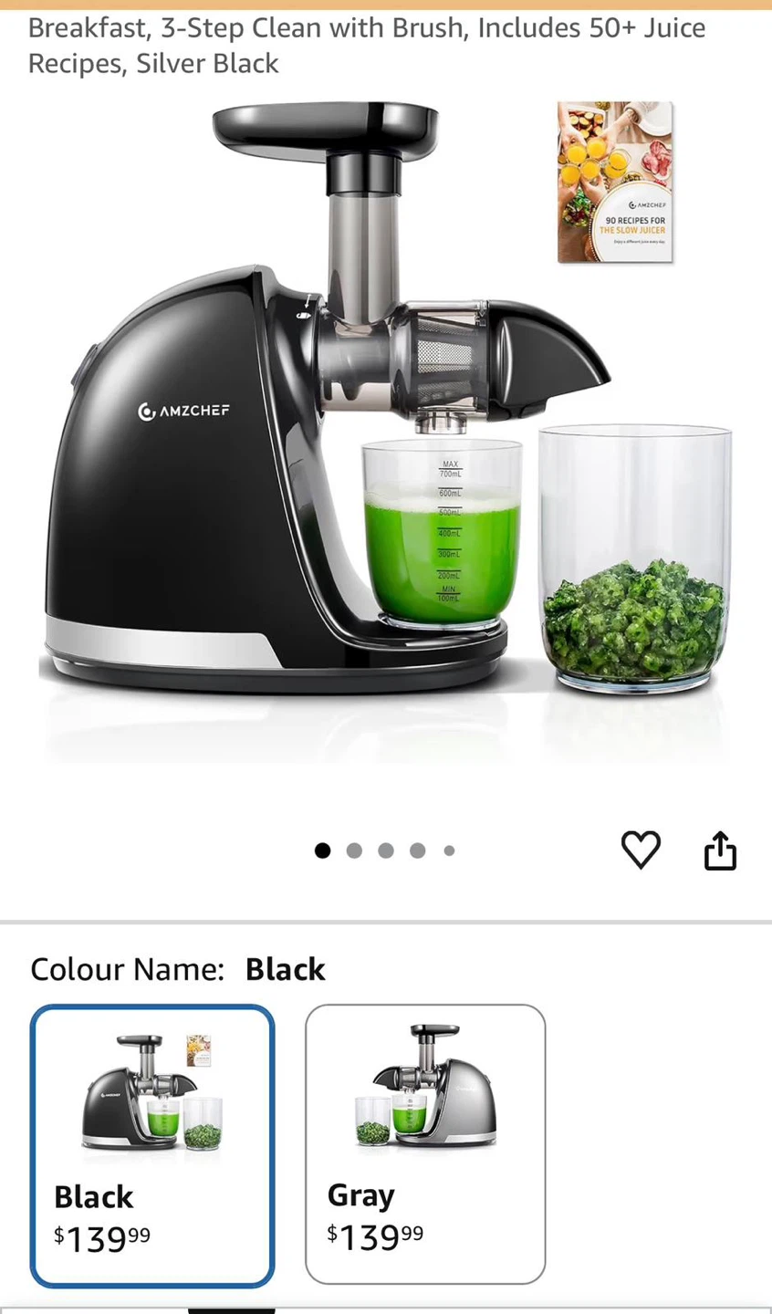 AMZCHEF Slow Juicer - photo 2
