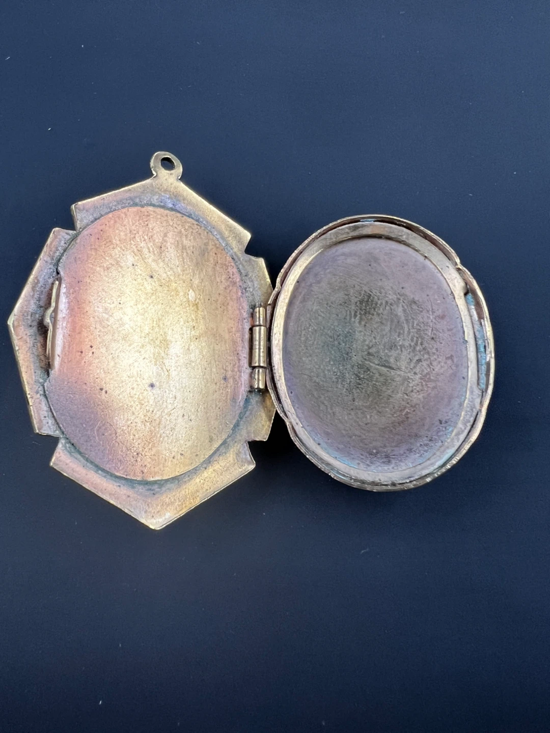Antique Victorian Style Purple Stone Pendant Locket - photo 3