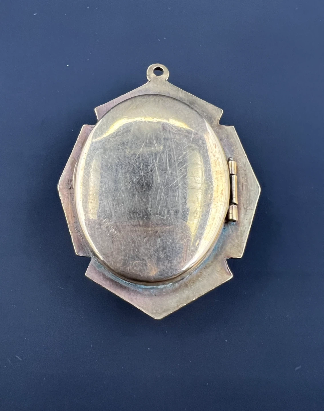 Antique Victorian Style Purple Stone Pendant Locket - photo 2