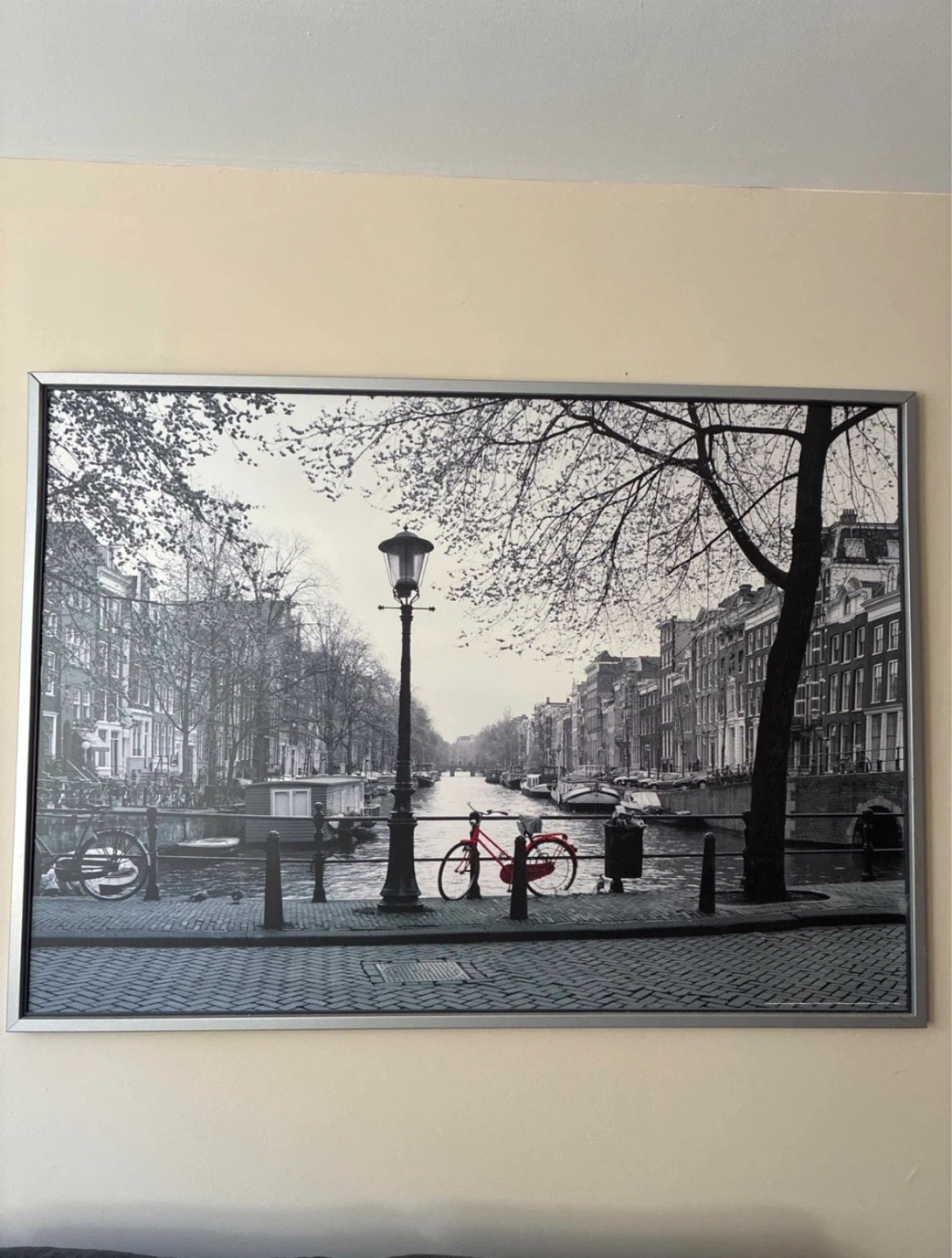 Framed Amsterdam Canal Wall Art