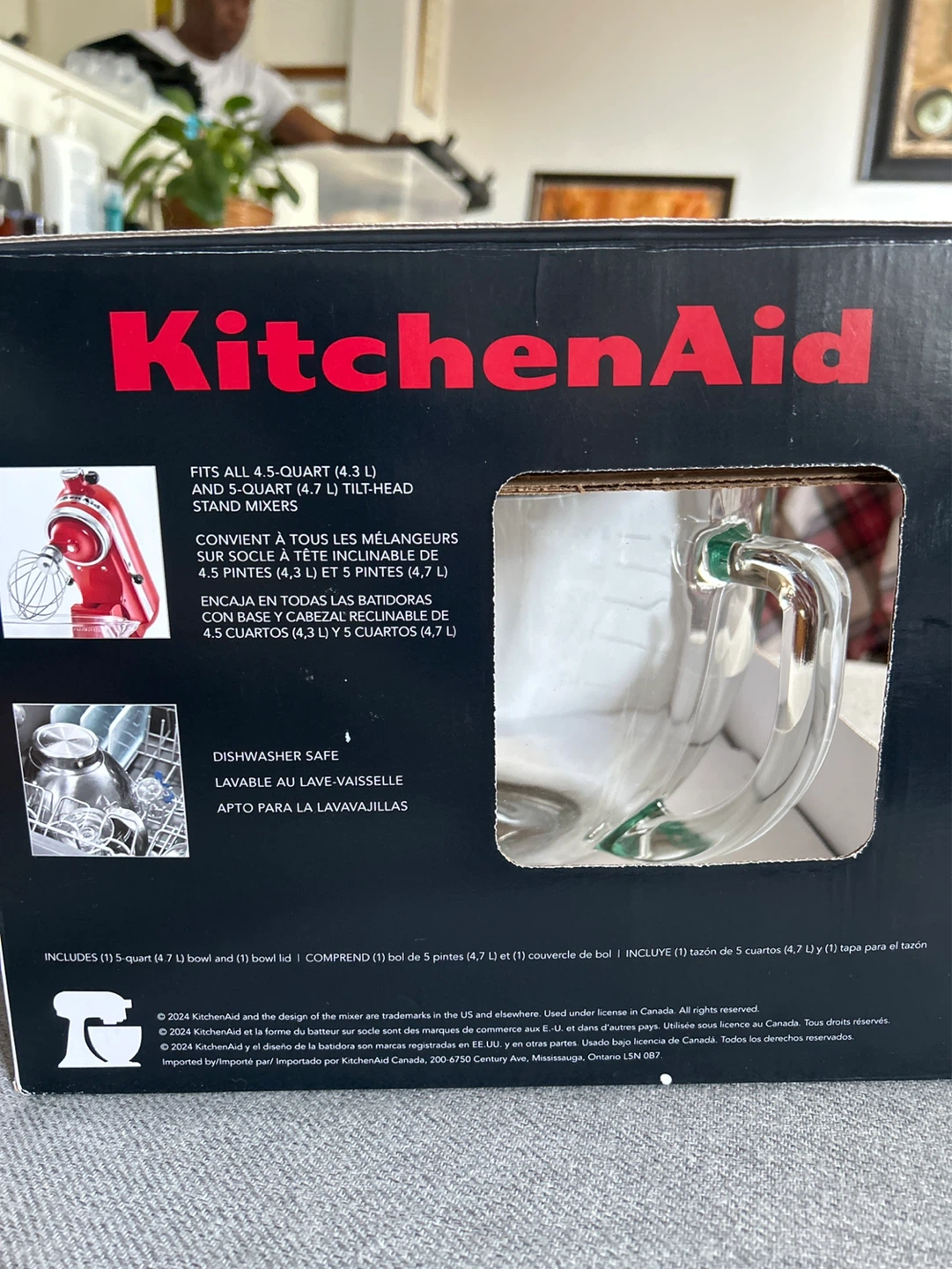 KitchenAid 5-Quart Glass Bowl with Lid - photo 2