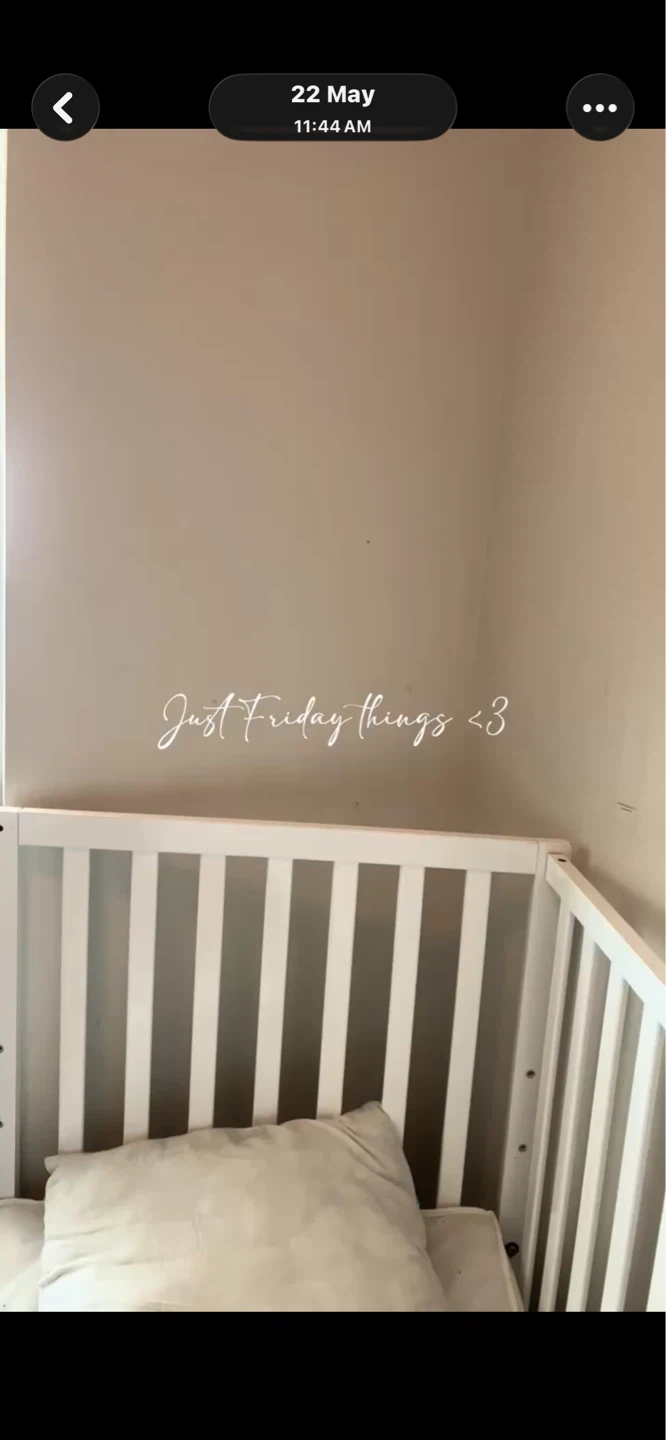 White Baby Crib