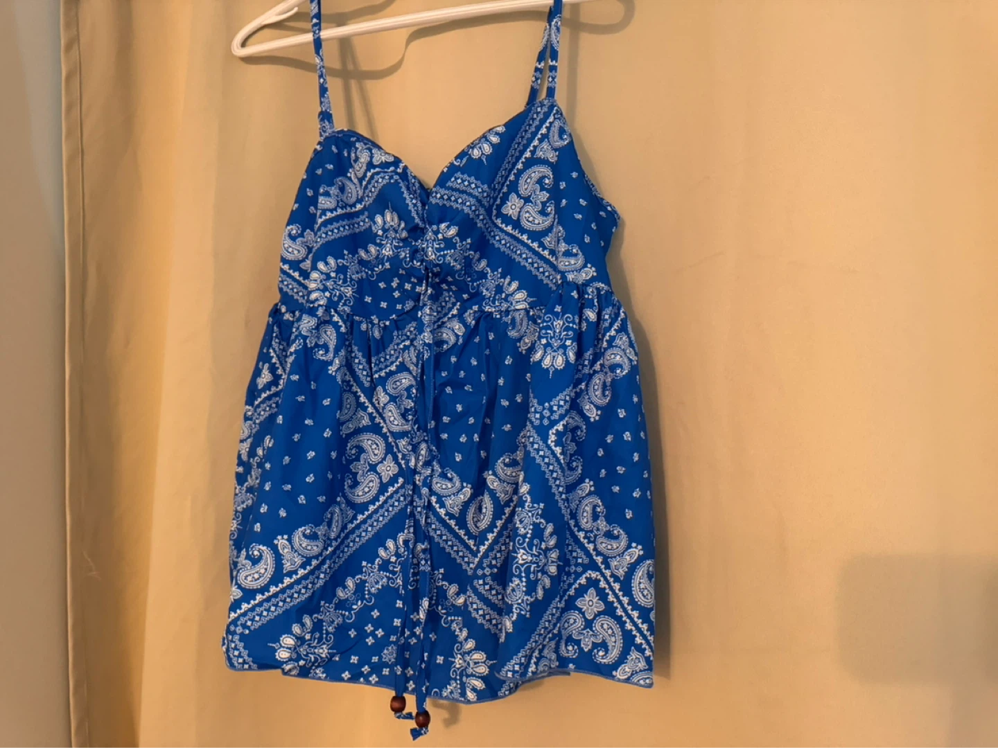 BRAND NEW Blue Bandana Print Camisole Top 0XL - photo 2