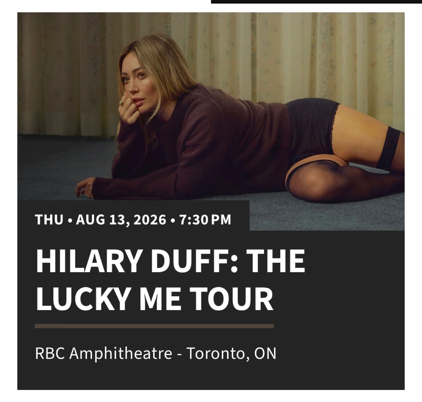 Hilary Duff: The Lucky Me Tour - Toronto