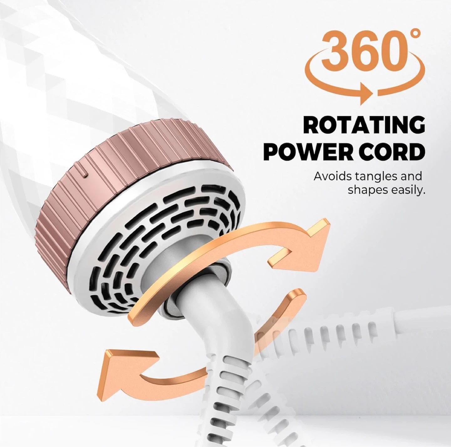 Rotating Hot Air Brush Styler - 600W, 3 Heat/2 Speed Settings - photo 5