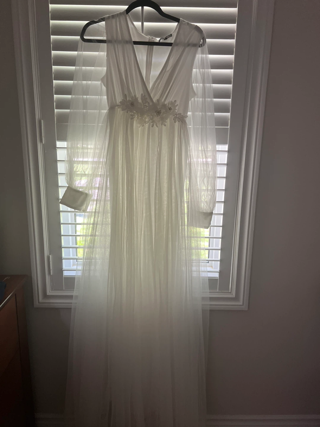 Dress Alisa White Tulle Gown - Size M