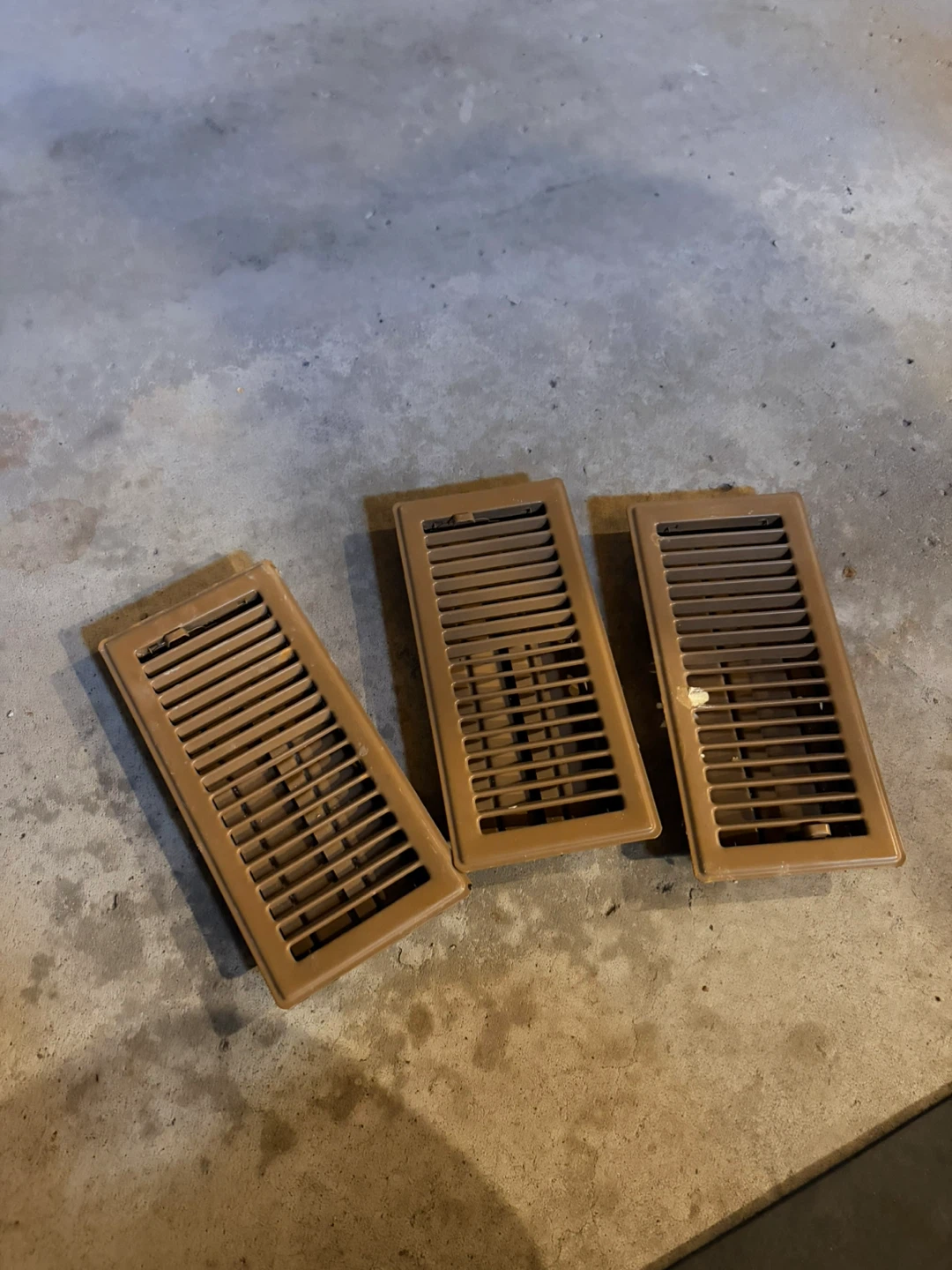 Set of 3 Brown Vent Covers