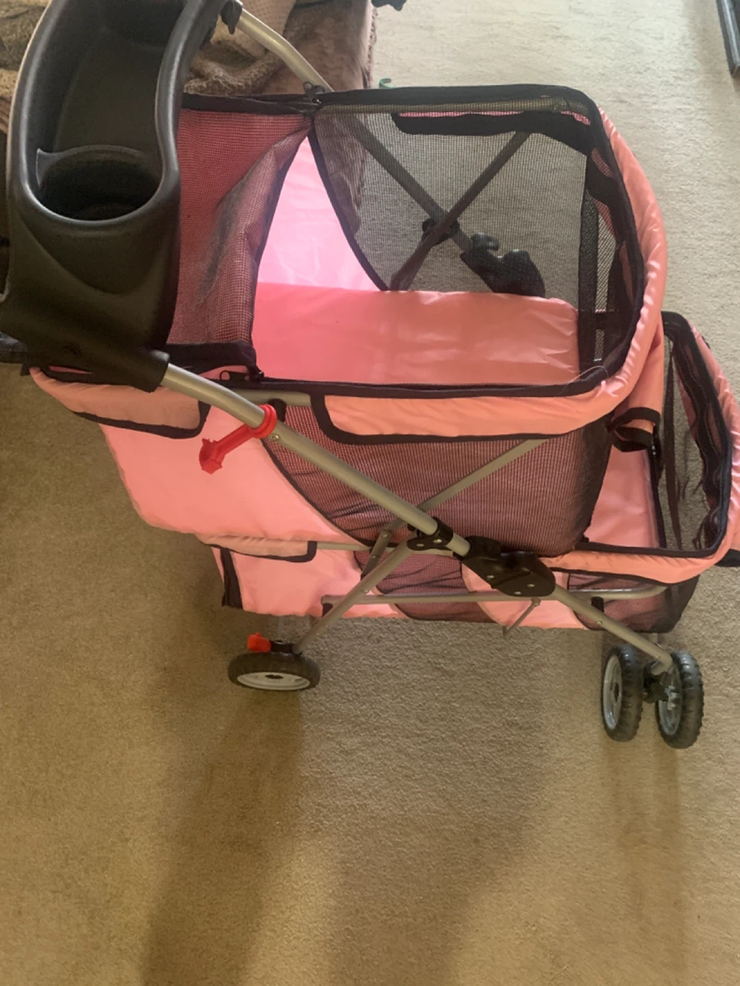 Pink Pet Stroller