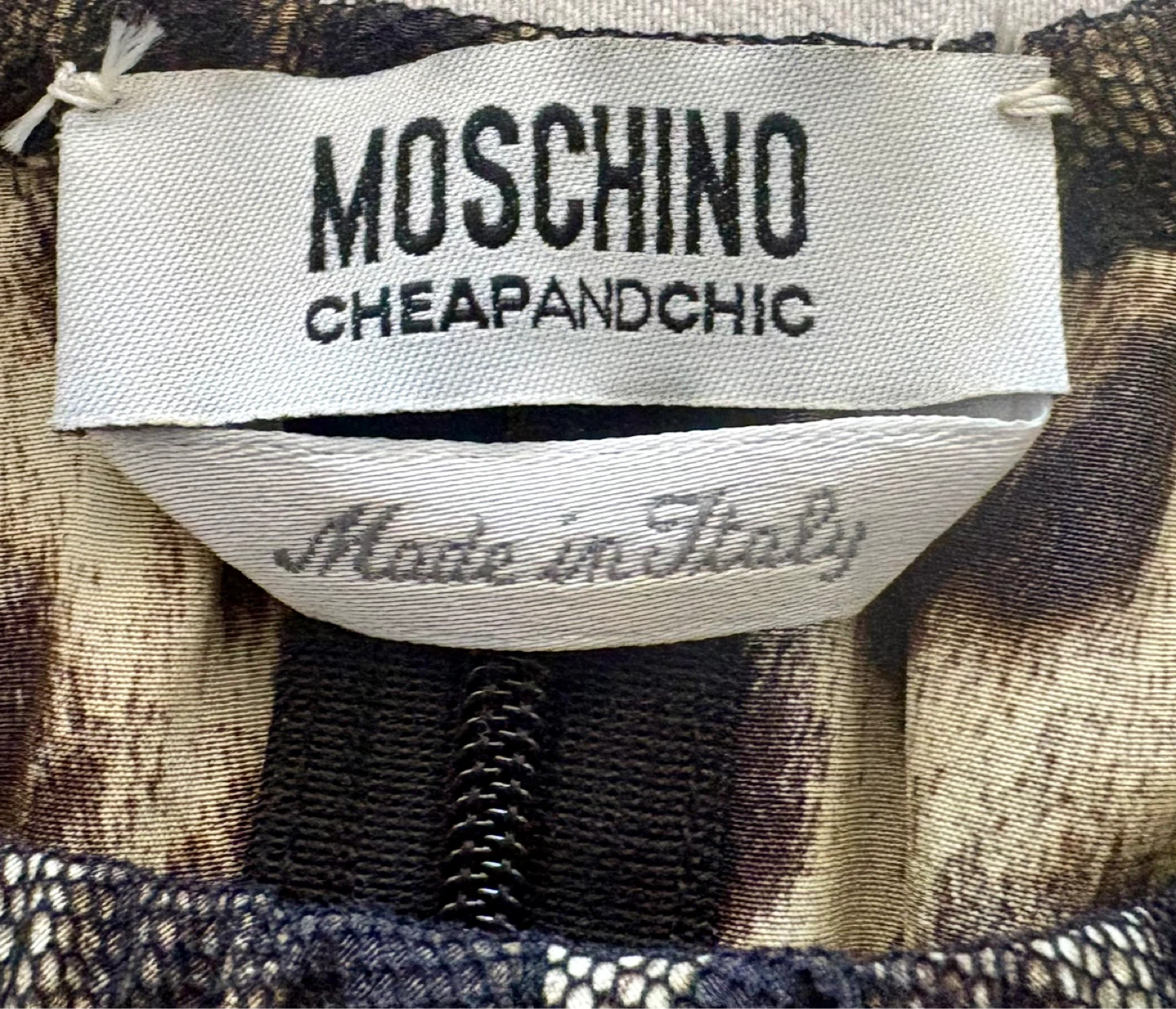 Moschino Leopard Print Top with Tie Front - Size 8 - photo 3