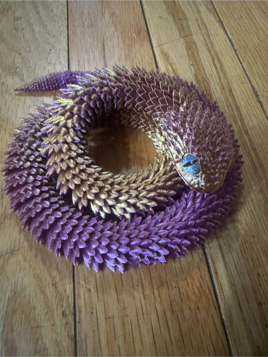 Articulated Snake Toy Sculpture 3D printed - photo 3