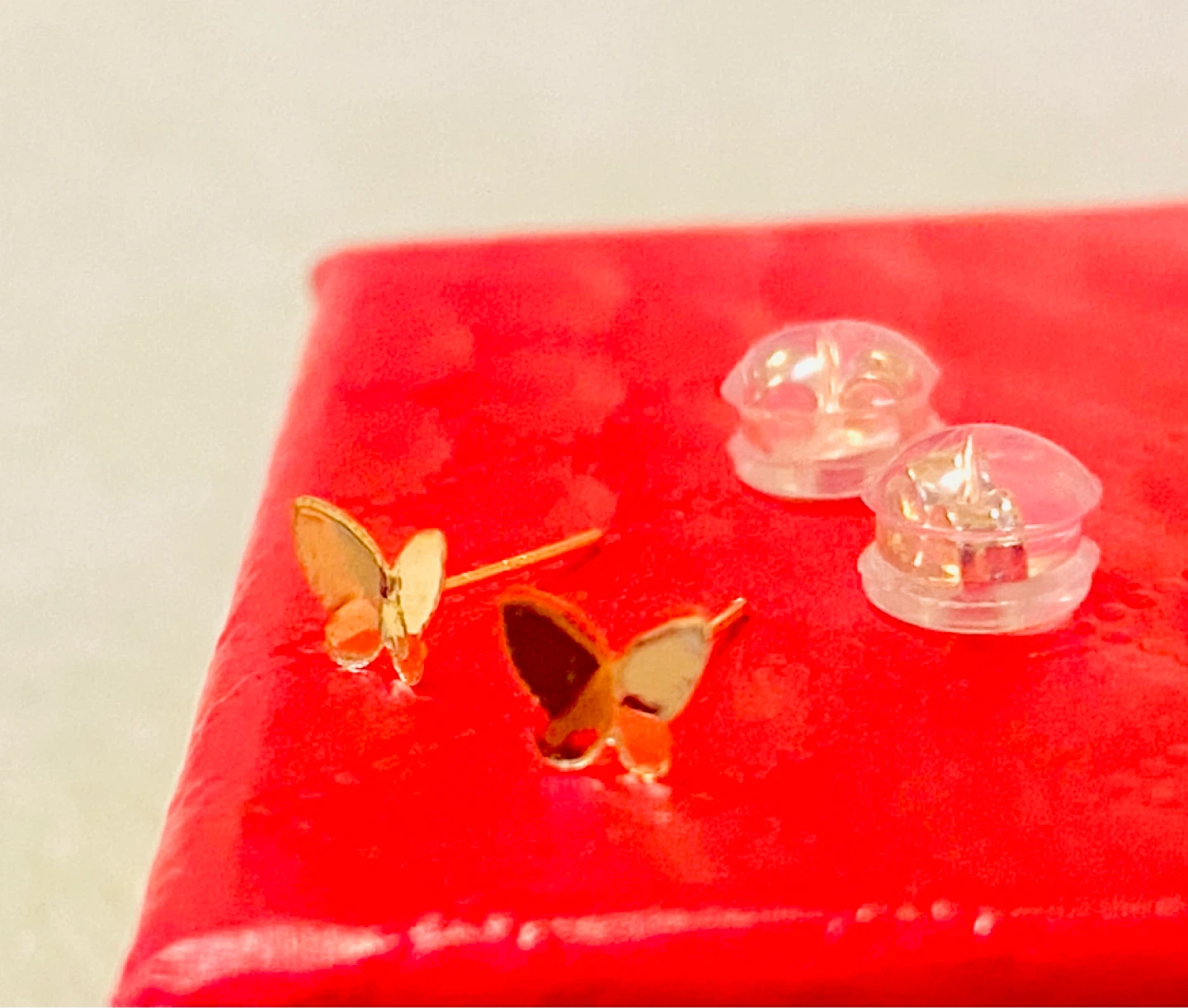 18 K Gold Butterfly Earrings for newborn babies - photo 2