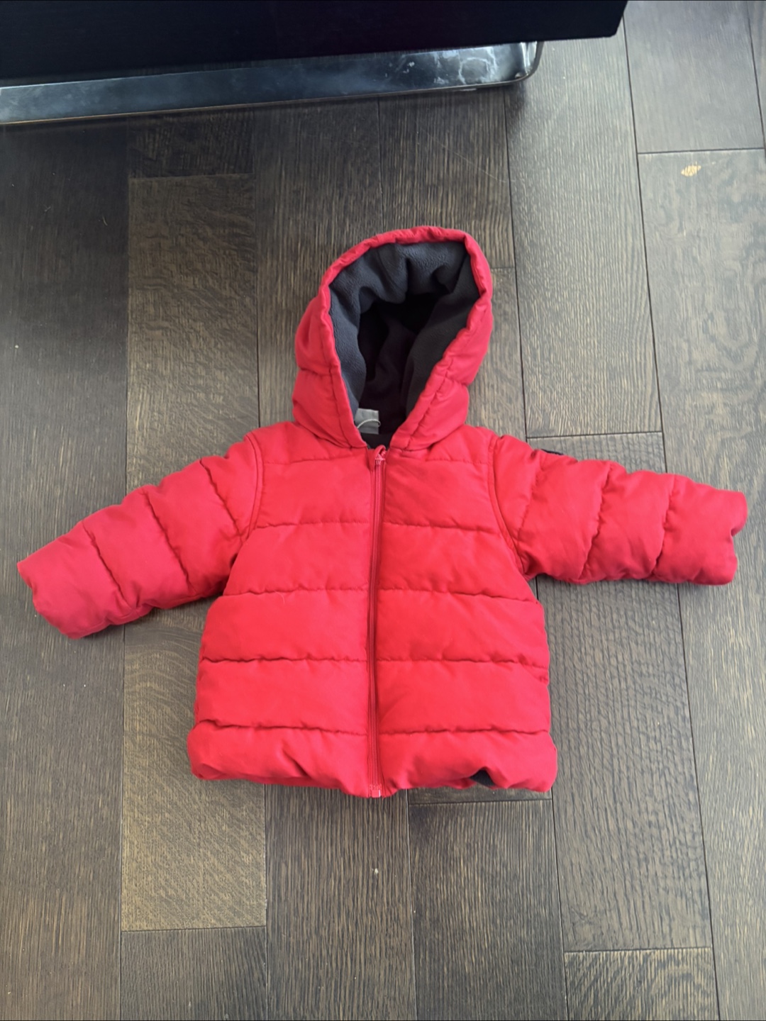 Petit Bateau Red Puffer Jacket - photo 3