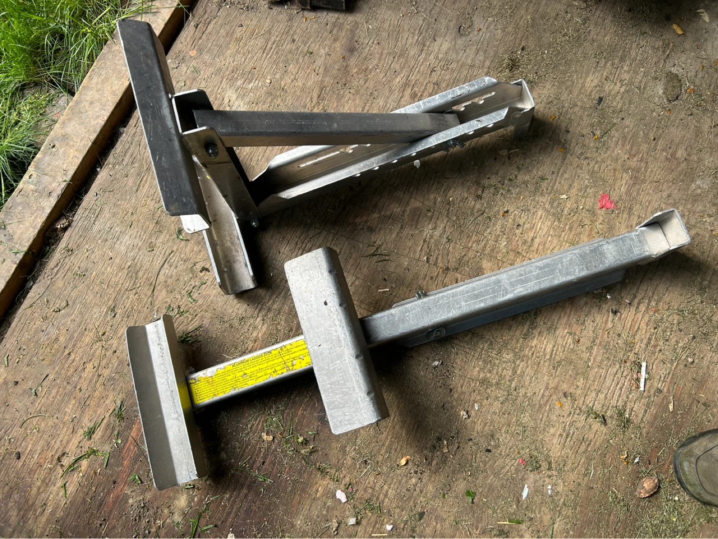 Pair of Adjustable Aluminium Wheel Chocks