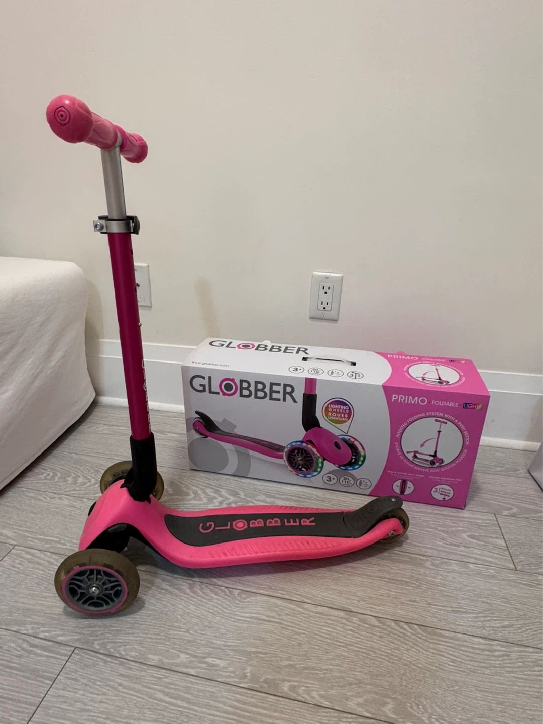 Globber Pink Primo Foldable Scooter - photo 3