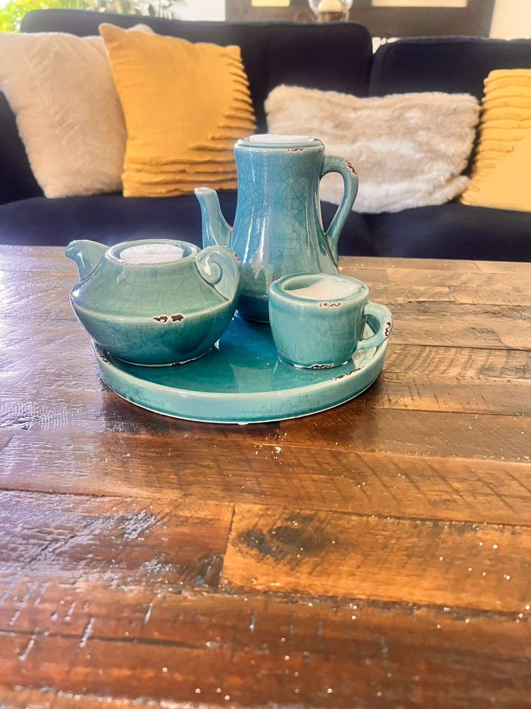 Teapot Candle Holder Set - photo 2