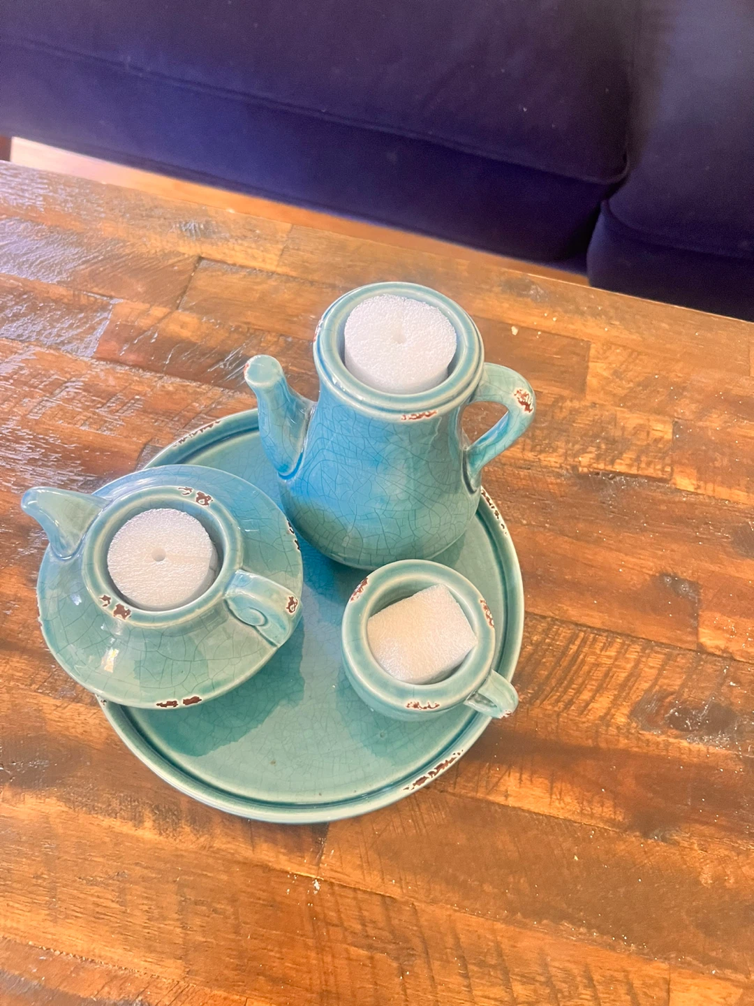 Teapot Candle Holder Set