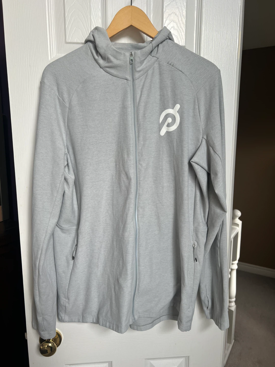 Mens Lululemon Peloton Grey Hoodie size large