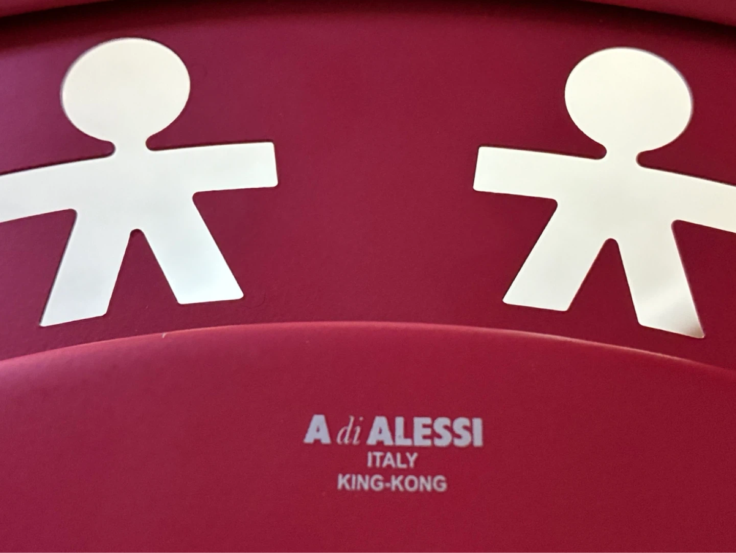 Vintage ALESSI GIROTONDO metal TRAY POP ART red King Kong - photo 3