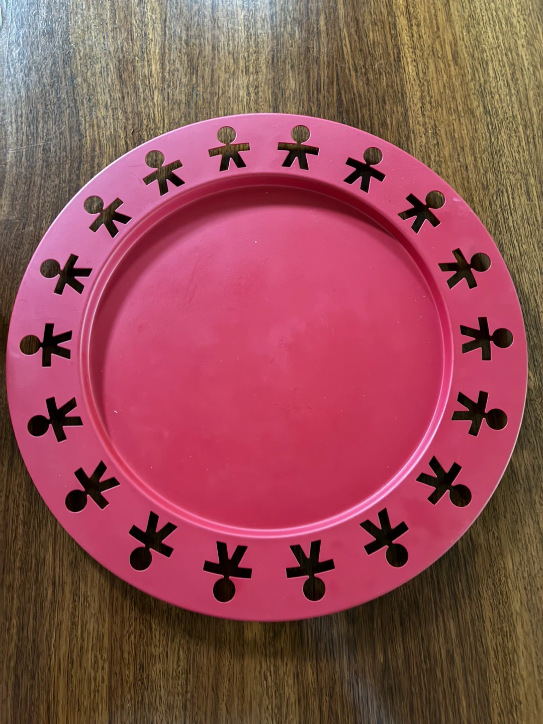 Vintage ALESSI GIROTONDO metal TRAY POP ART red King Kong