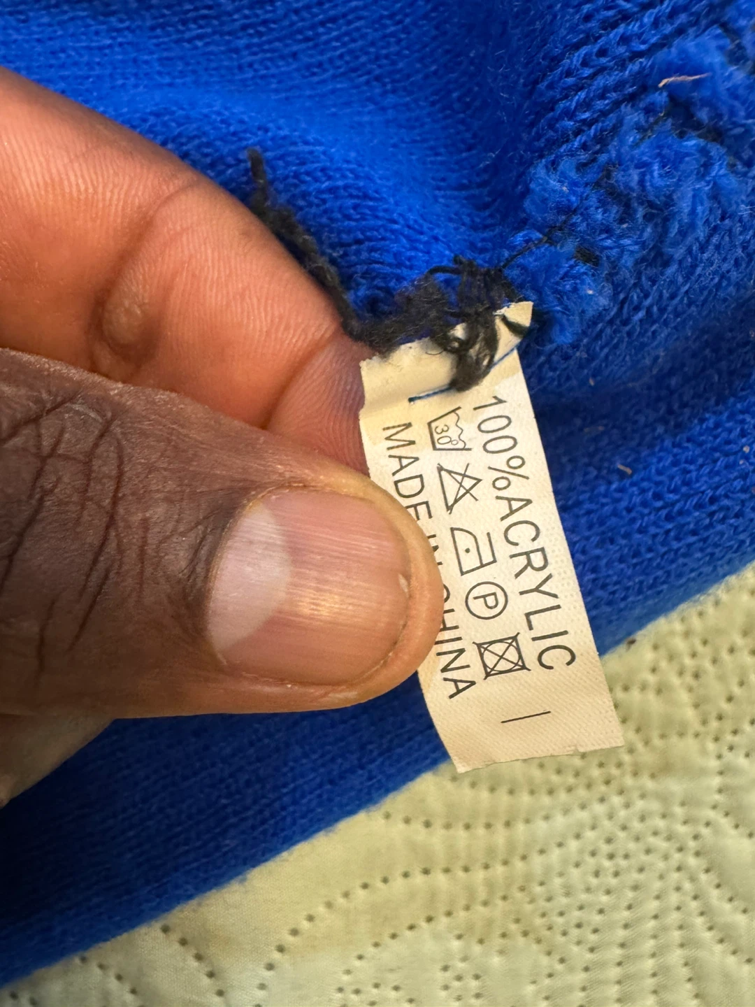 Royal Blue Knit cuffed Beanie Hat - photo 4