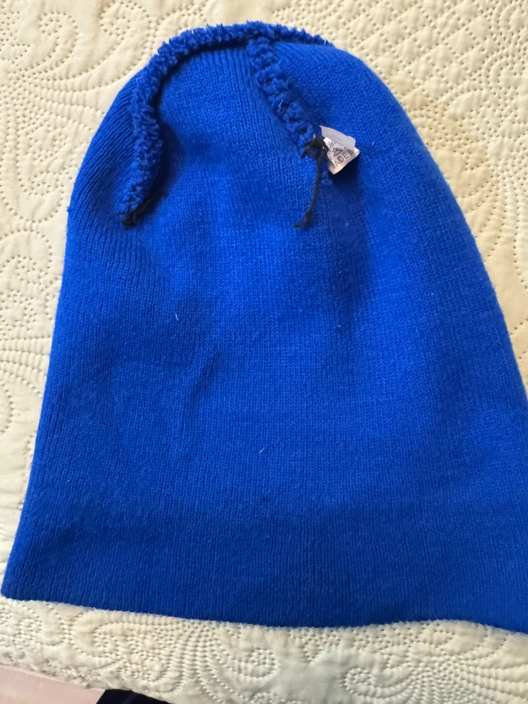 Royal Blue Knit cuffed Beanie Hat - photo 3