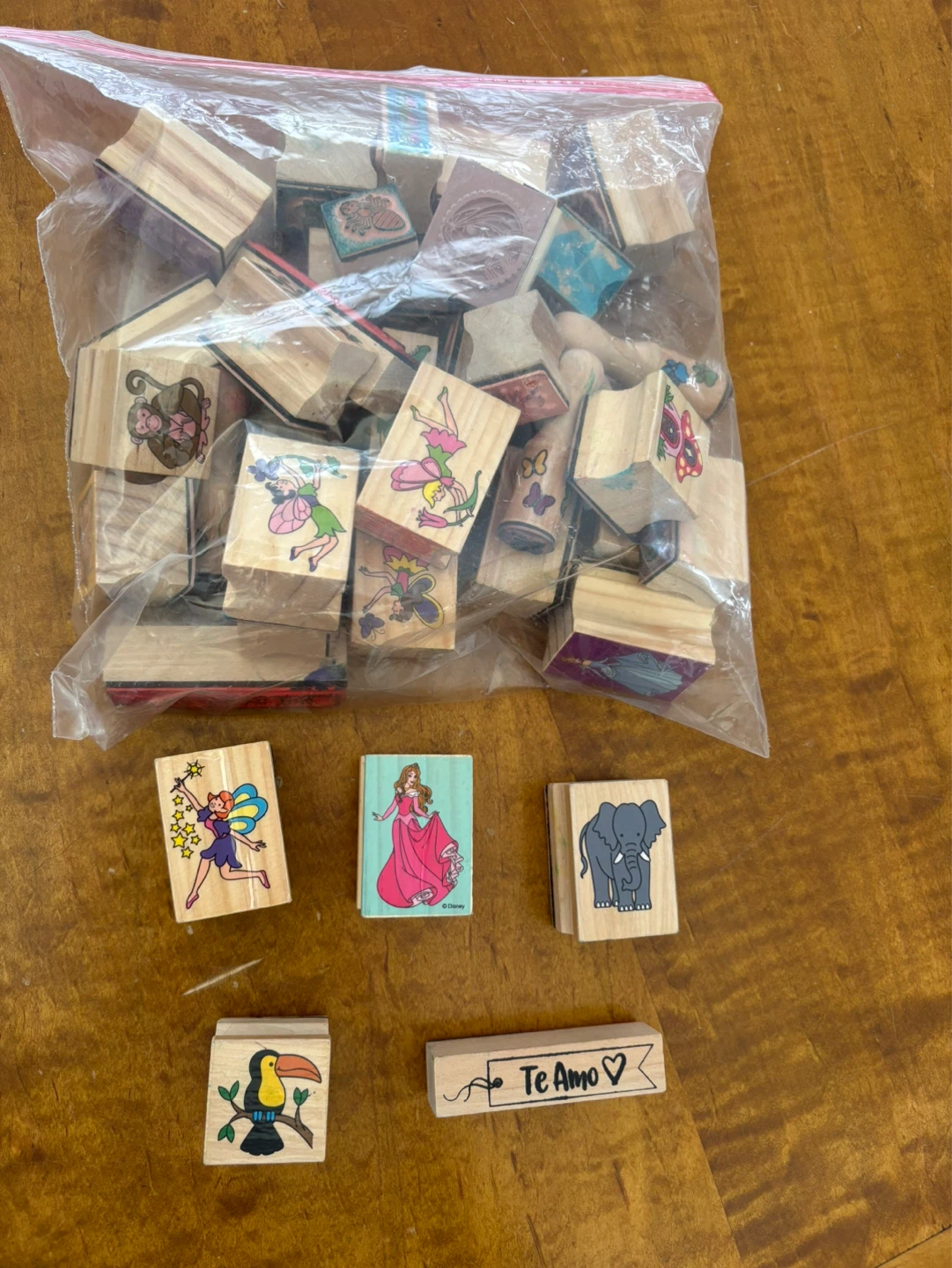 Assorted Wood Mounted Rubber Stamps - Crafting Fun!