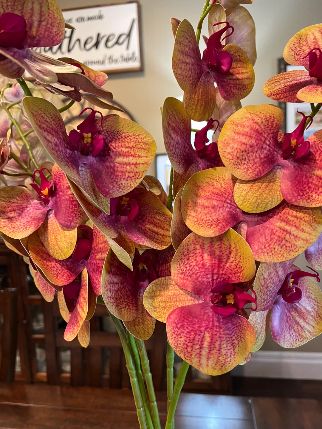 5-Piece Artificial Phalaenopsis Orchid Stems - photo 5