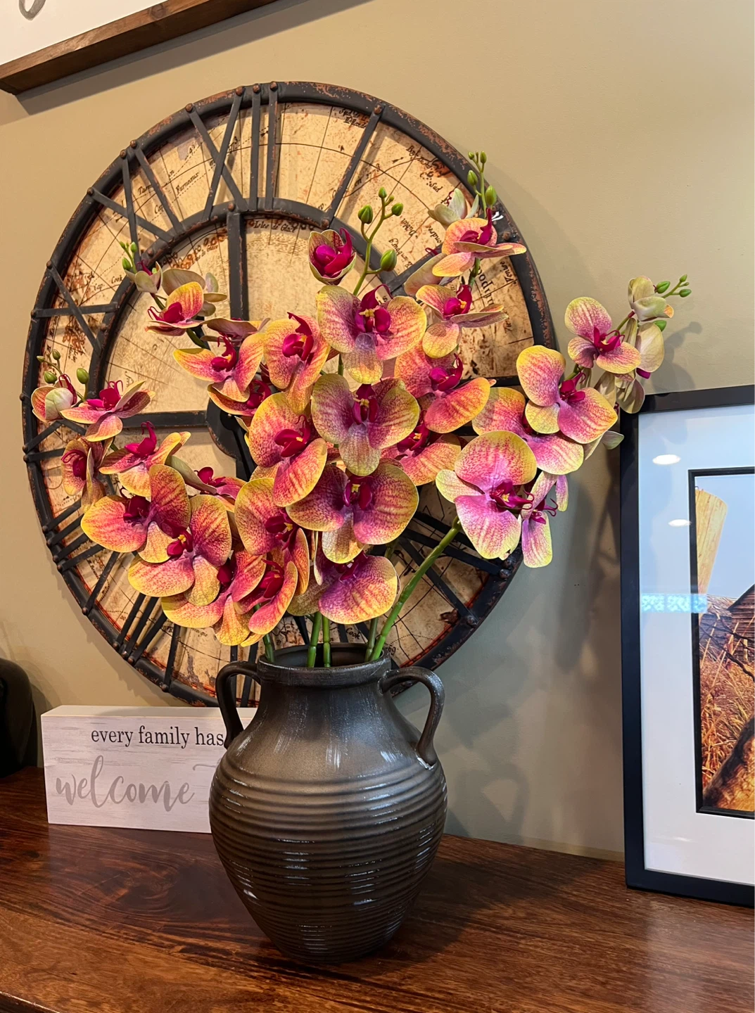 5-Piece Artificial Phalaenopsis Orchid Stems