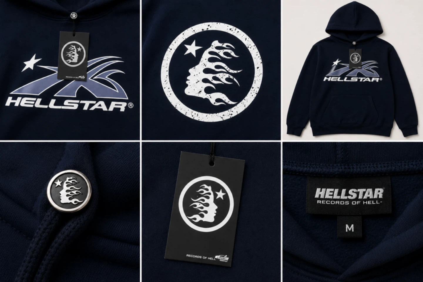Hellstar Records of Hell Hoodie Size M