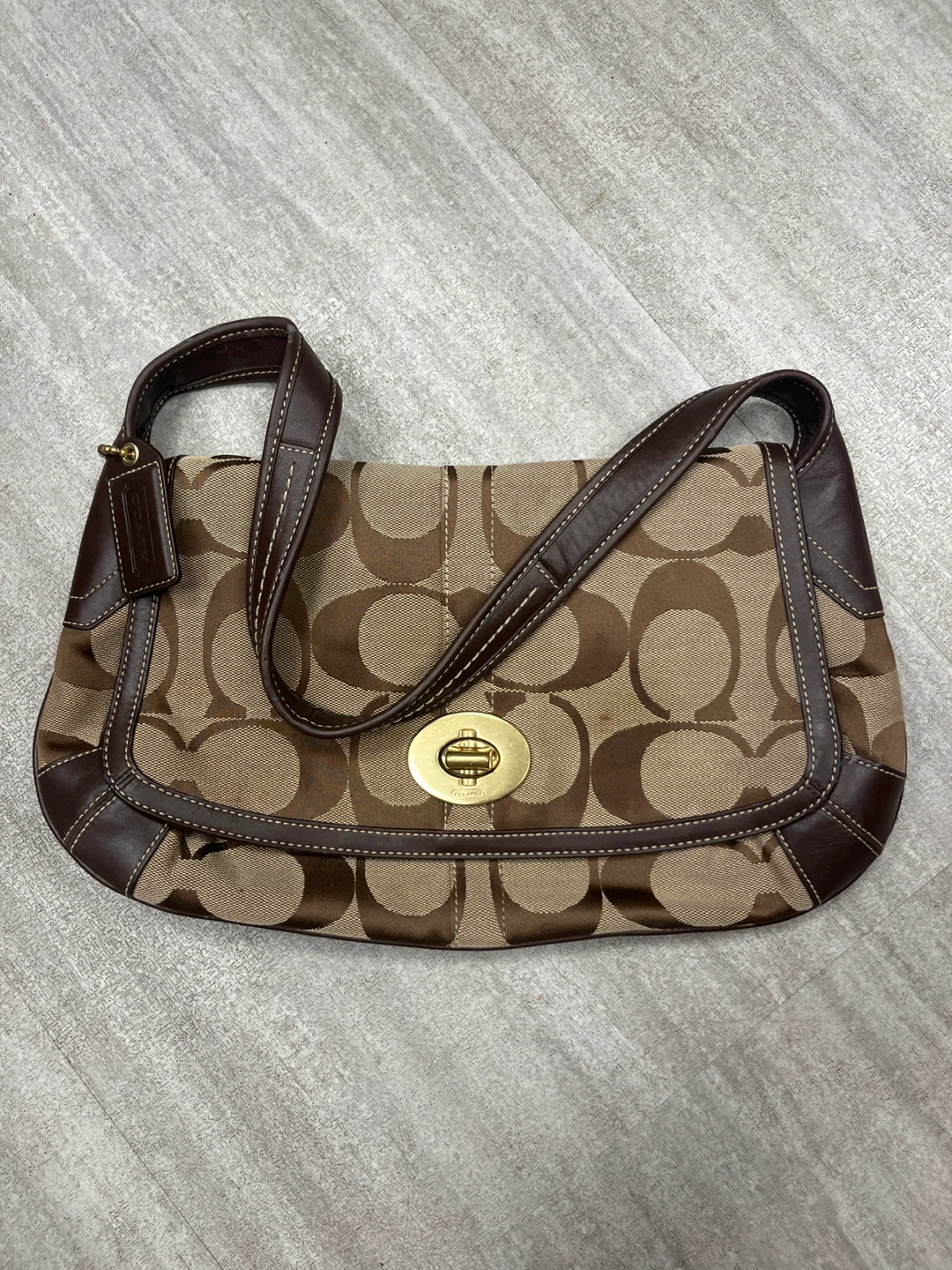 Coach Signature C Monogram Shoulder Bag